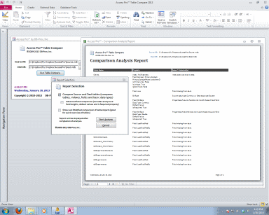 Access Pro™ Table Compare Screenshot