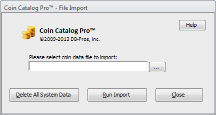 Coin Collecting Software Import from Pro Coin