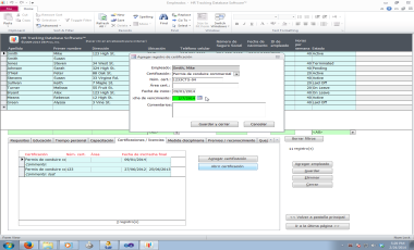 Microsoft Access Empleados Base de Datos RH Certifications