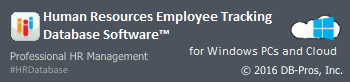 HR Software de Banco de Dados para PCs com Windows e Nuvem