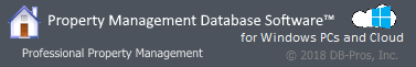 Property Management Database Software for Windows PCs / Cloud